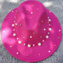 Load image into Gallery viewer, Pearls Fedora Hats
