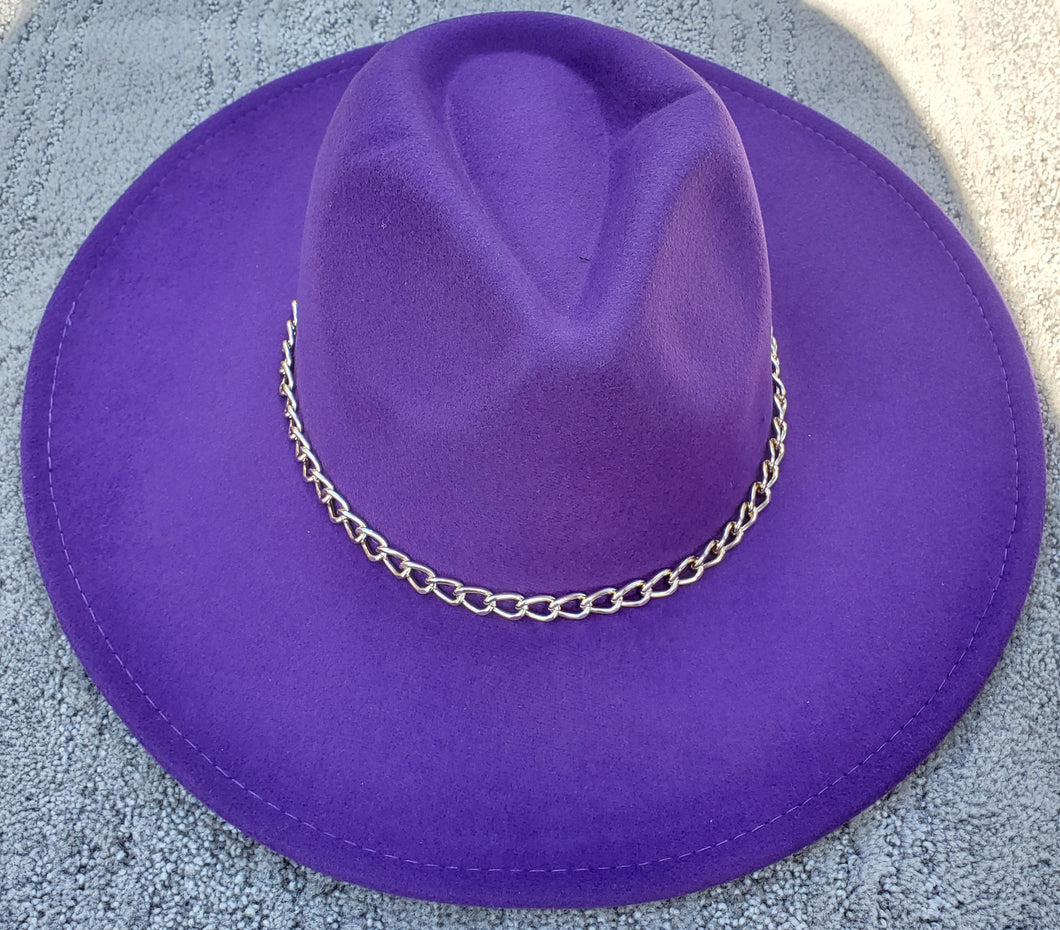 Small Cuban Link Fedora Hat